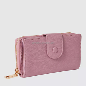 <span class=keywords><strong>Portafoglio</strong></span> Lungo da <span class=keywords><strong>Donna</strong></span> in Pelle PU <span class=keywords><strong>con</strong></span> Chiusura Zip-Around Personalizzata, Protezione RFID, Scomparti Multipli per Carte e Banconote - Product Image 3