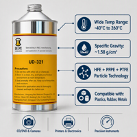 Lubrifiant sec à film mince UD-321 pour micro-moteur, boîte de vitesses, faible friction, faible courant de démarrage, réduction du bruit