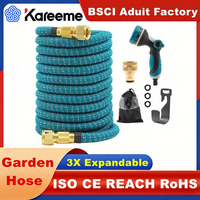 Service OEM ODM disponible, tuyau d'arrosage extensible magique coloré 25FT 50FT 75FT 100FT avec raccords rapides