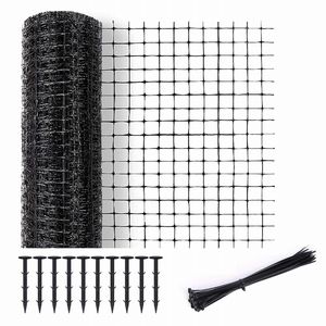Black Strong PP Plastic Stretch Anti Mole Netting Chicken Farm Fence Net for <strong>Deer</strong> Bird <strong>Protection</strong> for Fruit <strong>Trees</strong> Vegetables - Product Image 4