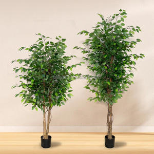 Simulation banyan Feuilles <span class=keywords><strong>d</strong></span>'<span class=keywords><strong>arbre</strong></span> Usine avec pots plantes artificielles <span class=keywords><strong>d</strong></span>écoration <span class=keywords><strong>faux</strong></span> <span class=keywords><strong>arbre</strong></span> <span class=keywords><strong>d</strong></span>écor plantas artificiales para interior - Product Image 3