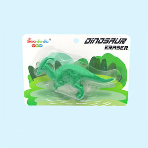 Soododo Tùy Chỉnh Mới Lạ Thân Thiện Với Môi Đầy Màu Sắc 3D Phim Hoạt Hình Jumbo Động Vật Khủng Long Kỳ Lân Khỉ Giá Rẻ Dễ Thương Bút Chì Cao Su Tẩy - Product Image 4