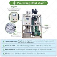 Máquina de Hielo Industrial Comercial con Motor Eléctrico, de 300 kg a 5 Toneladas, Alta Productividad, Capacidad Personalizable para Negocios