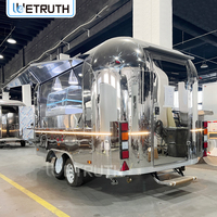 Wetruth Remorque Bar Mobile Personnalisée, Camion de Restauration et Remorques Alimentaires Entièrement Équipées aux Normes Américaines, Camion de Boulangerie