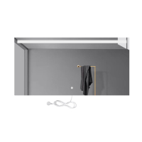 E104H60120Wholesale Decorative Magnify Mirror Lighted Makeup Wall Mirror With Led Lights for Bath
