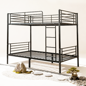 Cama Doble sobre Doble de Metal Moderna y Duradera de Dwoo, Ahorra Espacio, para Dormitorio de Hotel o Sala de Estar - Product Image 2