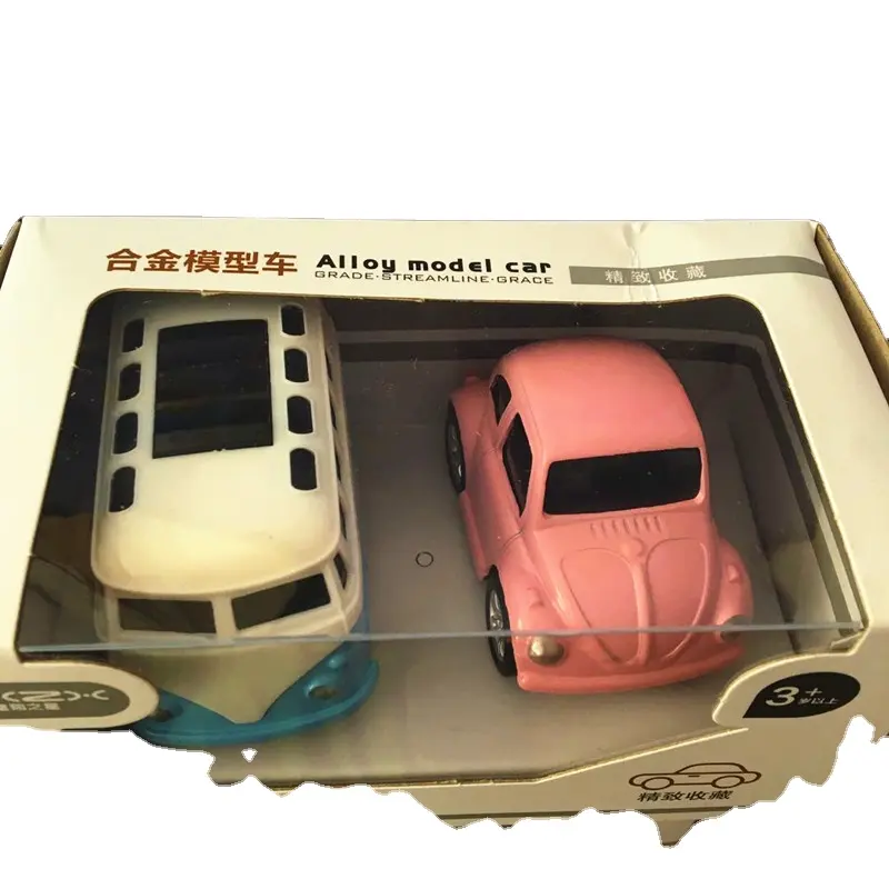 Mainan Logam Tarik Mundur Klasik Anak-anak, Model Die-Casting Balap Mobil Mini Harga Murah