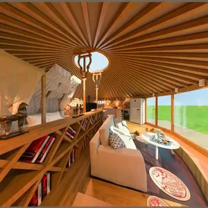 Vente directe d'usine, yurte moderne en acier à ossature métallique, bon marché, à isolation thermique, yurte bon marché - Product Image 1