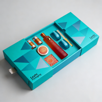 Boîte d'emballage de luxe pour ensemble de soins de la peau de haute qualité, kit de soins capillaires, boîte à tiroir rigide avec corde, boîte d'emballage cosmétique pour soins du visage