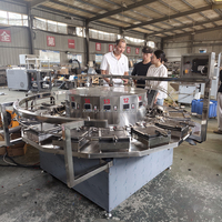 Machine industrielle à biscuit pour rouleaux d'œufs en gaufrette à cône de sucre Machine de fabrication de cornets de crème glacée Stroopwafel