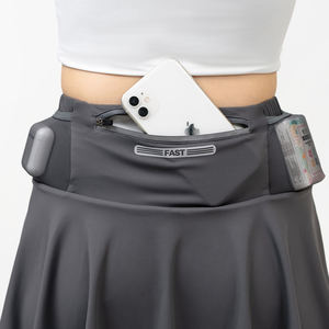 Leggings ligeros con falda diseñados para la danza con secado rápido y secado rápido - Product Image 3