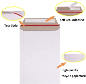 Tuỳ Chỉnh Trắng Cứng Mailer Kraft Tông Phong Bì Để Bảo Vệ Vận Chuyển Thẻ Quà Tặng Lời Mời Hình Ảnh Tài Liệu - Product Image 4