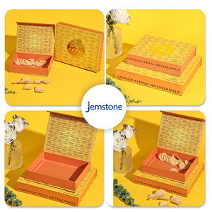 Caja de papel de regalo negra de lujo magnética personalizada caja rígida plegable de embalaje con logotipo plegado de cartón duro - Product Image 4