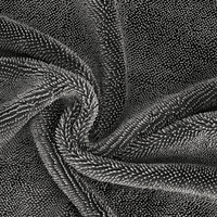 Serviettes de séchage en microfibre à double boucle torsadée sans bord pour le nettoyage et l'entretien des voitures, 1200 g/m²