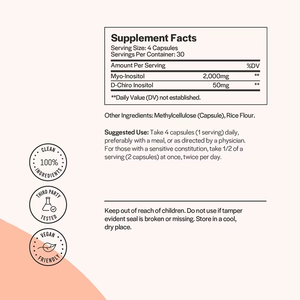 OEM/ODM Hormonelles Gleichgewicht & Gesunde Eierstockfunktion Nahrungsergänzungsmittel D-Chiro-Inositol Weibliche Fruchtbarkeitskapseln - Product Image 2