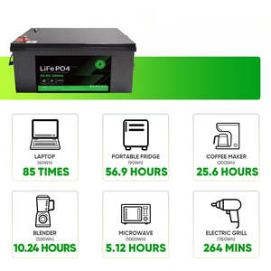 Batterie LiFePO4 12V 400Ah avec BMS intelligent Stockage d'énergie solaire domestique Longue durée de vie Protection IP65 Type séparé Rechargeable - Product Image 5