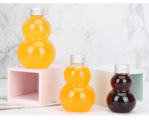 PET Plastic <b>Gourd</b> <b>Bottle</b> Food-Grade Transparent Leak-Proof Beverage Container for Juice Milk Tea Coffee 100ml 200ml 300ml 500ml - Product Image 5