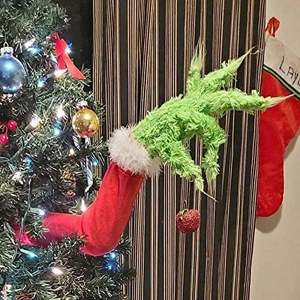 Ensemble de décoration de Noël, Halloween, <span class=keywords><strong>Grinch</strong></span>, Citrouille, Elfe, Thème Cinéma, avec Couette en coton PP lavé et Jouet en peluche 100% Polyester - Product Image 5