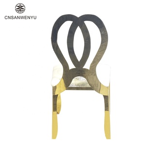 Meubles de salle à manger d'hôtel prix bon marché Restaurant chaise en acier inoxydable chaises de banquet élégantes d'hôtel - Product Image 5