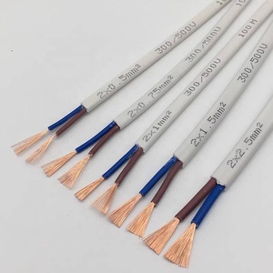 <span class=keywords><strong>สาย</strong></span>เคเบิลทองแดงแบบแบน RVVB ยืดหยุ่นสูง ขนาด 2x0.75 2x1.0 2x1.5 สีขาว ดีไซน์แบนด้านนอก <span class=keywords><strong>ราคา</strong></span>โรงงาน - Product Image 1
