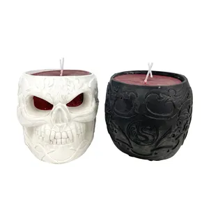 Skulls Shape Halloween Candles Soy Wax Home Party Bar big decor halloween
