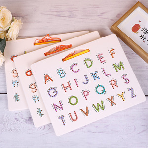 2026 tablero de dibujo magnético de doble cara superficie de escritura alfanumérica plástico ABS 31x25,5x1,2 cm Unisex EN71 certificado DIY Juguetes - Product Image 1