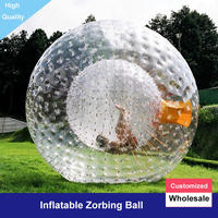 Ballon Zorb Gonflable en TPU/PVC, Ballon de Football à Bulles pour Adultes, Jeu de Team Building en Plein Air, Ballon de Football à Bulles