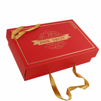 Luxe elegante 1mm transparante gouden folie matte laminatie reliëfdruk recycleerbare stevige doos voor het serveren van fruit, dessert, cake, sushi, kaarsen, familiegebruik