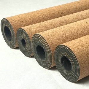 Equipo <span class=keywords><strong>de</strong></span> yoga para fitness, estera <span class=keywords><strong>de</strong></span> corcho <span class=keywords><strong>de</strong></span> goma natural, <span class=keywords><strong>material</strong></span> grueso, respetuoso con el medio ambiente, impermeable, con logotipo personalizado - Product Image 3