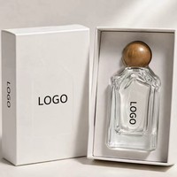 Meilleure Vente : Flacon de Parfum en Verre Transparent 100ml, Forme Rectangulaire, Bouchon en Bois, Vide, Vaporisateur de Luxe, Vente en Gros, Échantillon Gratuit, Carton