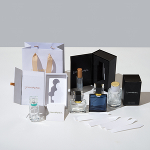 Lionwrapack biểu tượng tùy chỉnh nước hoa bao bì Set có thể tái chế nổi hộp giấy & Bag với chai - Product Image 4