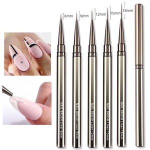 Pinceau professionnel de dessin pour nail art en acrylique et poils de Kolinsky, prix usine bas - Product Image 4