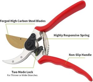 Sécateur de jardinage professionnel pour l'entretien des arbres fruitiers et des fleurs, cisaille robuste pour branches, lames ergonomiques - Product Image 3