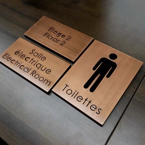 Numeri di porta personalizzati in acciaio inossidabile targa targhette per Hotel disegni numero di camera segno targa porta segni per edificio - Product Image 5