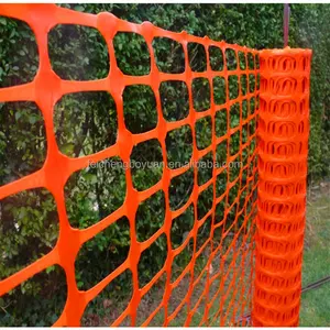 Rete di recinzione di sicurezza in plastica arancione chiaro
