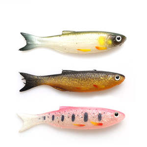 Nouveau design 3D Swing Roach Shad <span class=keywords><strong>leurre</strong></span> souple 9cm/7g artificiel PVC caoutchouc requin poisson pour la carpe brochet pêche bar Shad rivière utilisation - Product Image 5