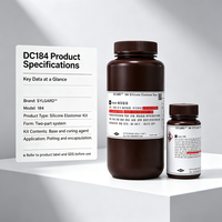 SYLGARD DC184 Kit Coréen Premium de Silicone Élastomère Bicomposant Transparent PDMS pour le Moulage Électronique et la Recherche en Laboratoire