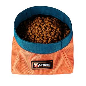 UFBemo-tazón de agua plegable para mascotas, cuenco portátil personalizado para perro, color azul y verde, venta al por mayor - Product Image 4