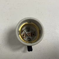 Support de lampe en céramique E27 avec pinces élastiques Ampoule Base de lumière Style vis cuivre pour une installation facile