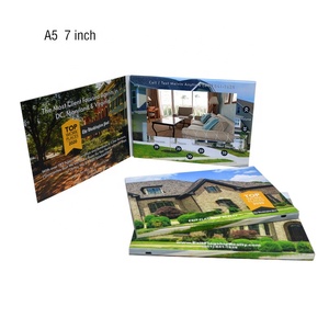 Paysage vidéo brochure fabricant 7 pouces mini écran LCD livre vidéo cadre <span class=keywords><strong>photo</strong></span> numérique pour la publicité de mariage - Product Image 5