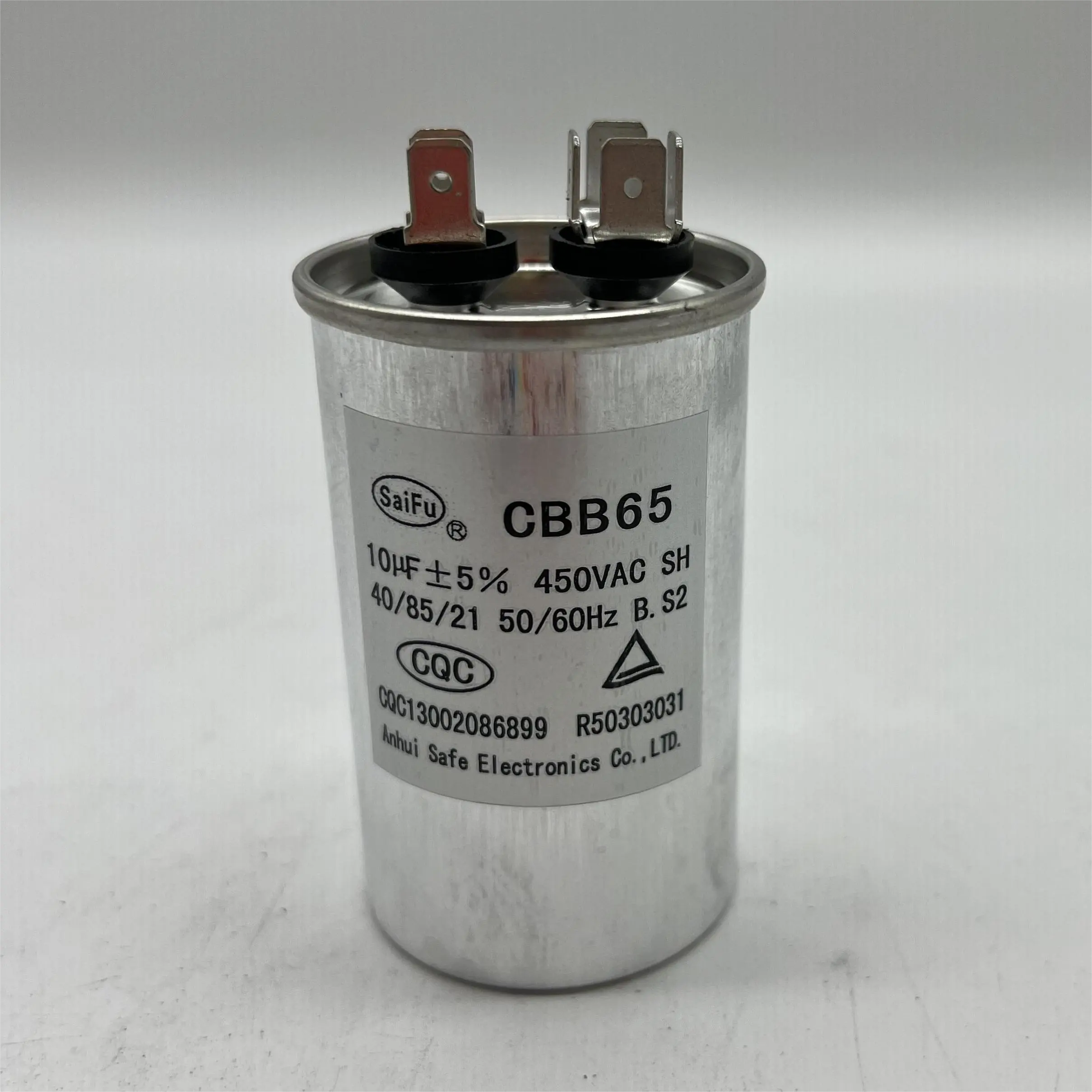 Condensador de potencia para aire acondicionado, pieza de repuesto Cbb65, 10UF, 450V