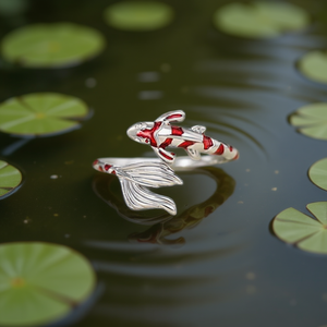 E3704 Anello Smaltato a Forma di Animale in Oro Bianco, Gioiello Unisex Carino per Uso Quotidiano - Product Image 2