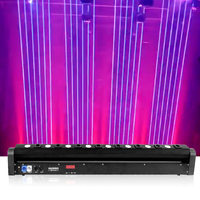 Lumière de tête mobile à faisceau DMX RGBW 8 faisceaux + 8 lumières laser pour DJ, boîte de nuit, scène, fête, disco, mode de contrôle LED