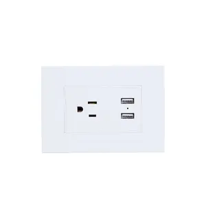 Item popular eua interruptores de parede de luz elétrica padrão e tomada de energia usb interruptores tomacorriente fabricante