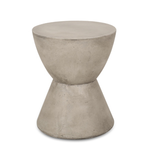 Table d'appoint extérieure légère en béton gris clair MGO, mobilier de patio - Product Image 5