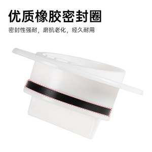 Tapón de drenaje blanco para embarcaciones con cubierta de rejilla para uso marino en puertos - Product Image 4