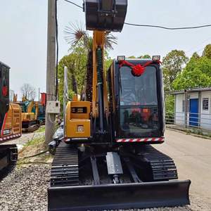 Excavatrice sur chenilles SANY SY75 d'occasion, marque populaire chinoise, poids opérationnel de 7,5 tonnes, machine de terrassement en stock - Product Image 5