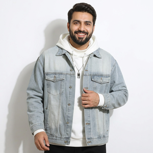 Vestes en jean pour hommes Veste en jean pour hommes de style sport personnalisé pour vêtements de plein air avec personnalisation complète - Product Image 1