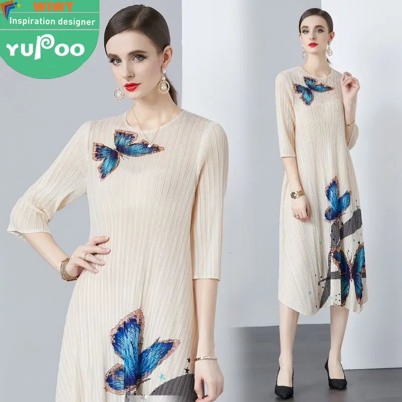 9258-75-103 वस्त्र निर्माता कस्टम महिला कपड़े थोक प्रोम परिधान सुरुचिपूर्ण विंटेज महिला ओम स्टॉक लंबी पोशाकें