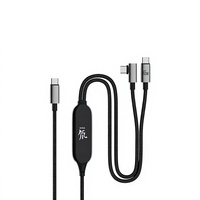 Kabel Data Nubia RedMagic 100W 2-in-1 Tipe-C Kabel Pengisian Daya 45W Pengisian Cepat Cto2c Cocok untuk Apple, Xiaomi, Cooler 8Pro